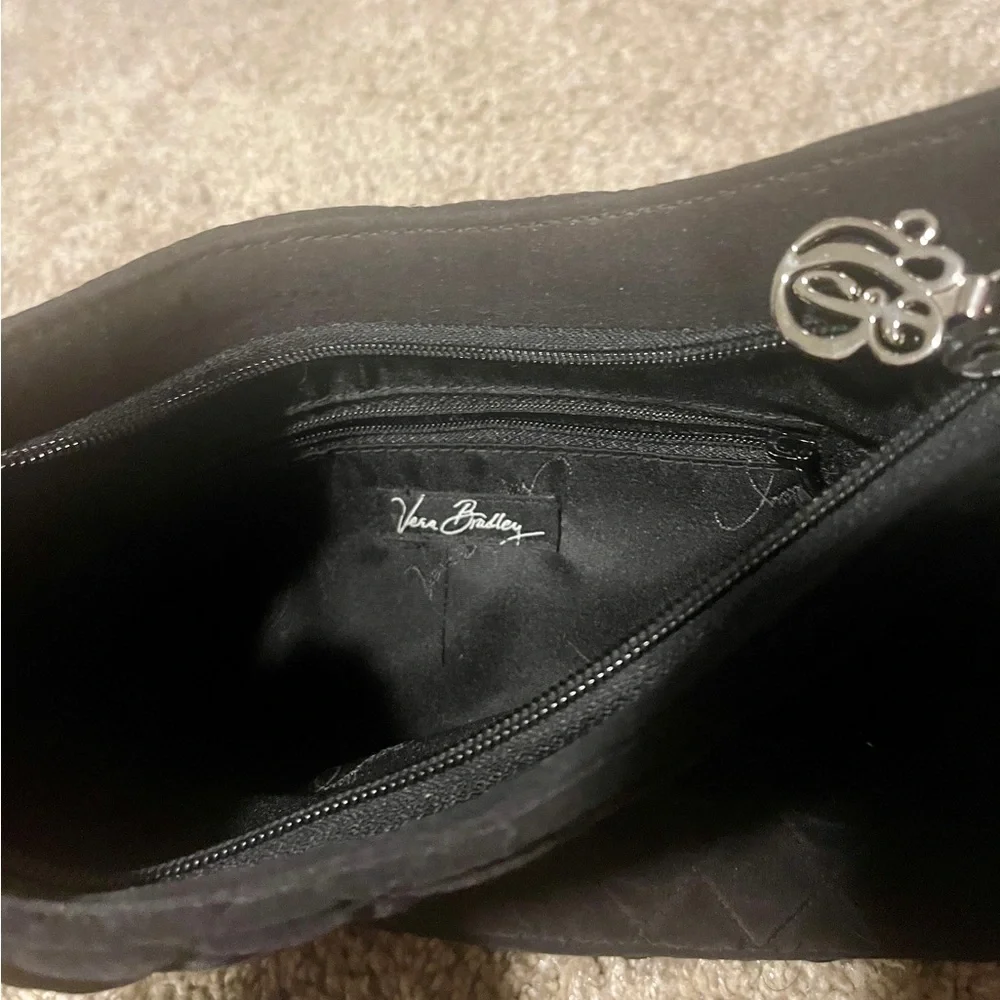 Vera Bradley Black Quilted Shoulder Bag - Picture 2 of 4